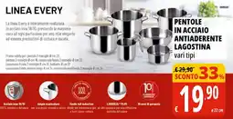 Tigros Pentole in acciaio antiaderente Lagostina offerta