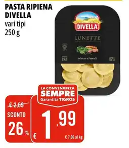 Tigros Pasta ripiena Divella offerta