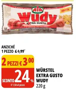 Tigros Würstel extra gusto Wudy offerta