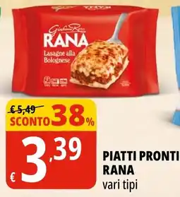 Tigros Lasagne alla Bolognese Rana offerta