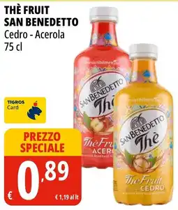 Tigros Thè Fruit San Benedetto Cedro - Acerola offerta