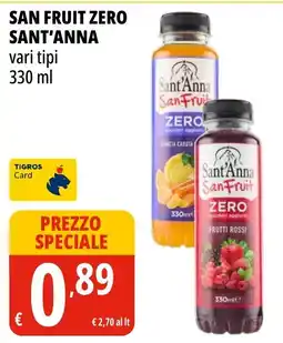 Tigros San Fruit Zero Sant'Anna offerta