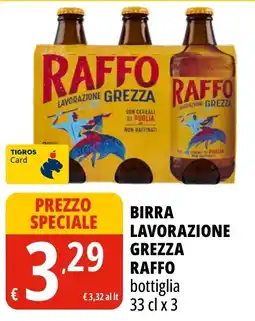 Tigros Birra lavorazione grezza Raffo offerta