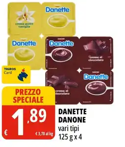 Tigros Danette Danone offerta