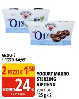 Tigros Yogurt magro Sterzing Vipiteno offerta