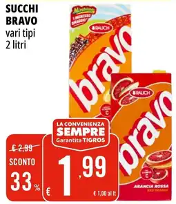 Tigros Succhi Bravo offerta