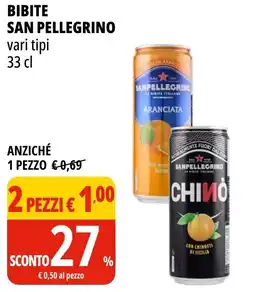 Tigros Bibite San Pellegrino offerta