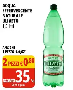 Tigros Acqua effervescente naturale Uliveto offerta