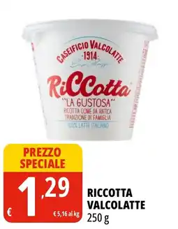 Tigros Ricotta Valcolatte offerta