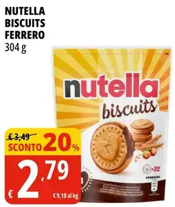 Tigros Nutella biscuits Ferrero offerta
