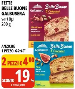 Tigros Fette Belle Buone Galbusera offerta