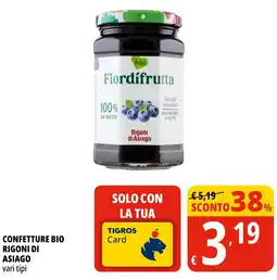 Tigros Fiordifrutta Mirtilli selvatici offerta