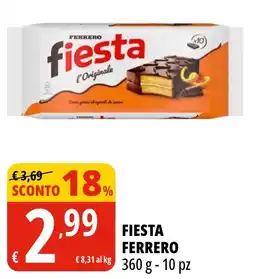 Tigros Fiesta Ferrero offerta