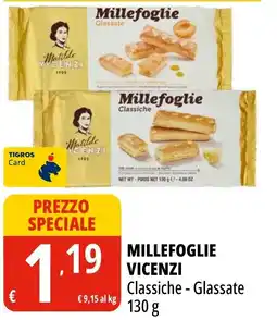 Tigros Millefoglie Vicenzi Classiche - Glassate offerta