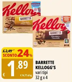 Tigros Barrette Kellogg's offerta