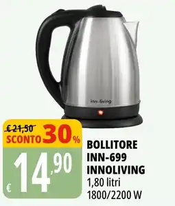 Tigros Bollitore Inn-699 Innoliving offerta