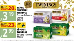 Tigros Tisane benessere Twinings offerta
