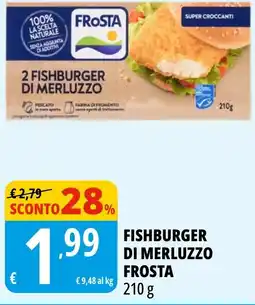 Tigros Fishburger di merluzzo Frosta offerta