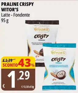Tigros Praline Crispy Witor's Latte - Fondente offerta
