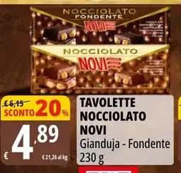 Tigros Tavolette Nocciolato Novi offerta