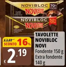 Tigros Tavolette Novibloc Novi offerta