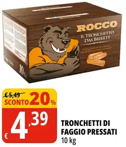 Tigros Rocco tronchetti di faggio pressati offerta
