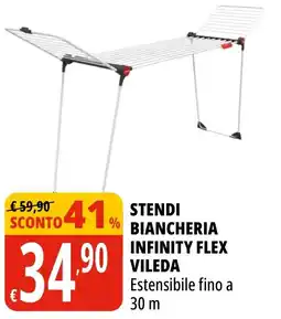 Tigros Stendi biancheria infinity flex vileda offerta