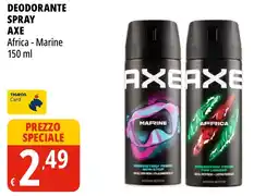 Tigros Deodorante spray Axe Africa - Marine offerta