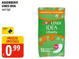 Tigros Assorbenti Lines Idea Liberty offerta