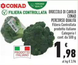 Conad Broccolo di cavolo Conad offerta