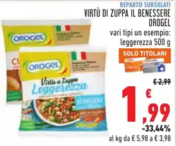 Conad Virtù a Zuppa Leggerezza OROGEL offerta