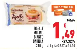 Conad Tigelle Mulino Bianco Barilla offerta