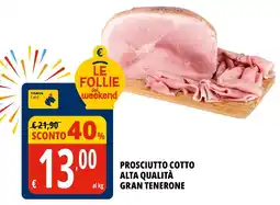 Tigros Prosciutto cotto alta qualità gran tenerone offerta