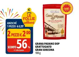 Tigros Grana Padano Dop Grattugiato Gran SoreSina offerta