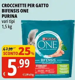 Tigros Crocchette per gatto Purina One Bifensis offerta