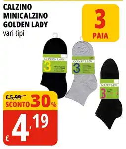 Tigros Calzino minicalzino Golden Lady offerta