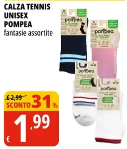 Tigros Calza tennis unisex pompea offerta