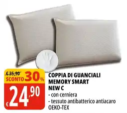 Tigros Coppia di guanciali memory smart new c offerta