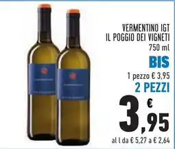 Conad Vermentino IGT Il Poggio dei Vigneti offerta