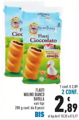 Conad Flauti Cioccolato Mulino Bianco offerta