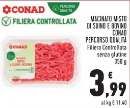Conad Macinato misto di suino e bovino CONAD offerta