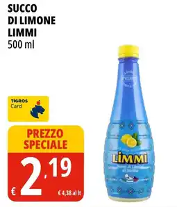 Tigros Succo di limone Limmi offerta