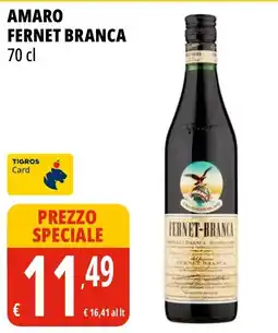 Tigros Amaro Fernet Branca offerta