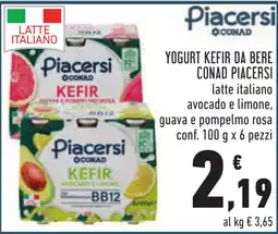Conad Yogurt kefir da bere Piacersi offerta