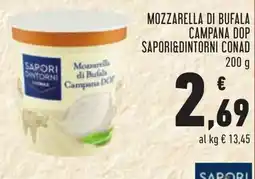 Conad Mozzarella di Bufala Campana DOP Saporidintorni offerta