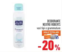 Conad Deodorante Neutro Roberts Fresco offerta