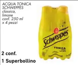 Conad Acqua tonica Schweppes classica limone offerta