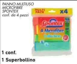 Conad Panno multiuso microfibra Spontex offerta