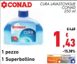 Conad Cura lavastoviglie Conad offerta