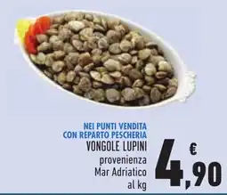 Conad Vongole lupini offerta